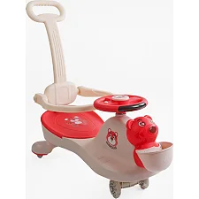 Каталка-толокарь JOY SJ-774-48 (6) колеса PU со светом, музыка и свет, защитный бампер, родительская ручка, в коробке