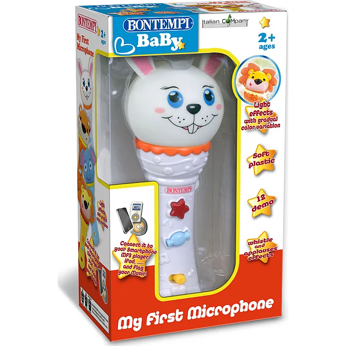 Детская музыкальная игрушка "Мой первый микрофон Зверюшка", Bontempi (411925)