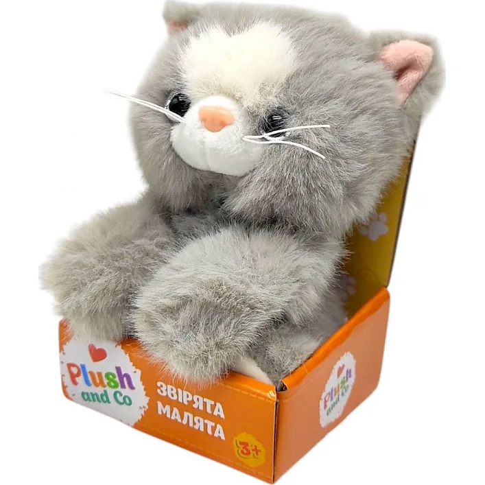 Мʼяка іграшка КОТИК (СІРИЙ)