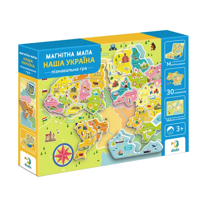 Магнитная игра "Карта Наша Украина" 200268 DoDo (Нас2988)