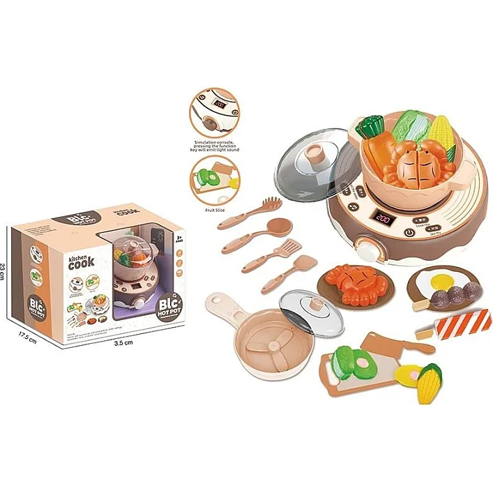 Плита 9941 A (16) перемешивание продуктов, свет, мелодии, регулировка мощности, посуда, продукты на липучках, доска, в коробке