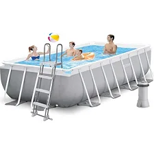 Intex Басейн каркасний 26790 NP (1) об`єм:8418л, розмір:400х200х122см, насос-фільтр картриджний: 2006 л/год, драбина, в коробці