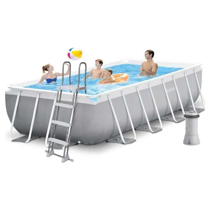 Intex Басейн каркасний 26790 NP (1) об'єм:8418л, розмір:400х200х122см, насос-фільтр картриджний: 2006 л/год, драбина, в коробці