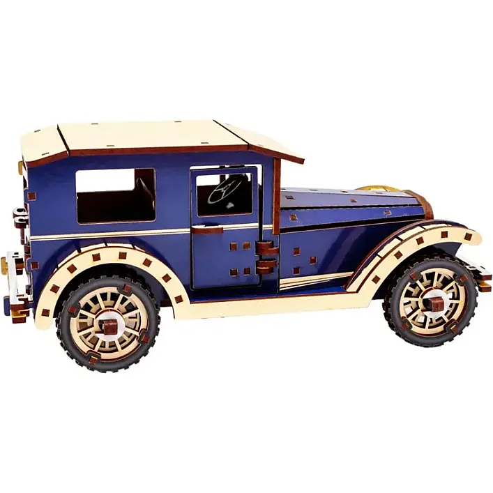 Деревянный 3D конструктор Retro car Puz-00955 PuzzleOK (Дер9307)