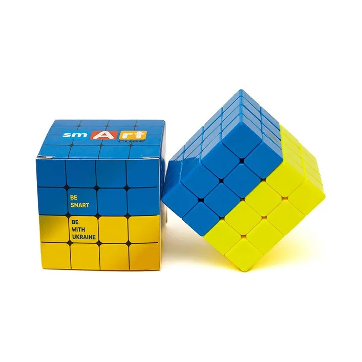 Головоломка Умный кубик 4х4х4 "Флаг Украины" SCU444 (Bicolor Smart Cube 4x4x4 "Ukraine")