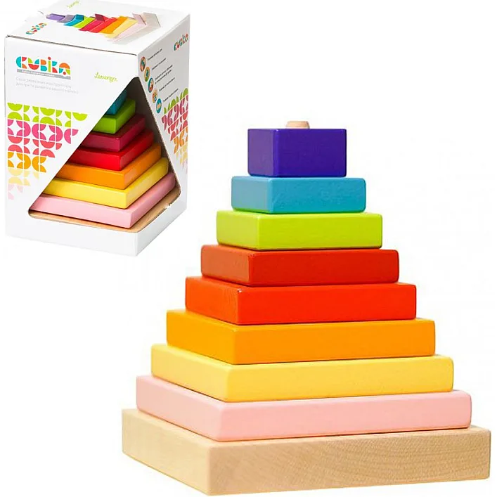 Деревянная игрушка "Пирамидка LD-5" арт. 13357 CUBIKA (Дер3357)