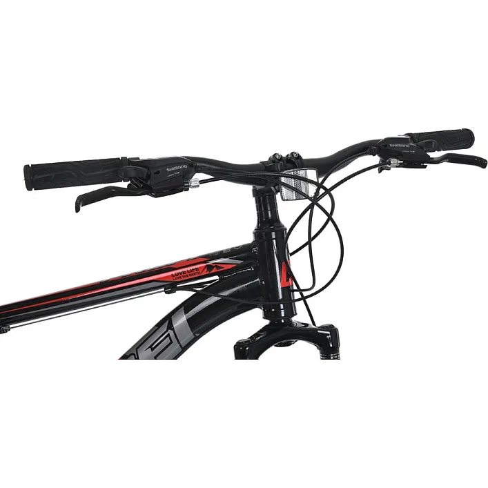 Велосипед MTB2602-2, 26 дюймов, алюминиевая рама 13 Shimano 21SP черно-красный