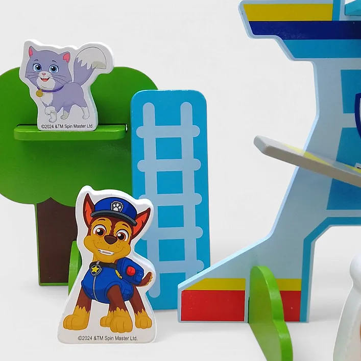 Деревянная игрушка-конструктор "Щенячий патруль", 14 элементов