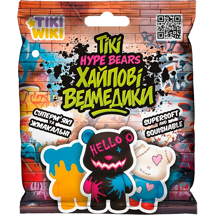 Іграшка-сквіш TIKI WIKI – ТІКІ ХАЙПОВІ ВЕДМЕДИКИ (у диспл.)