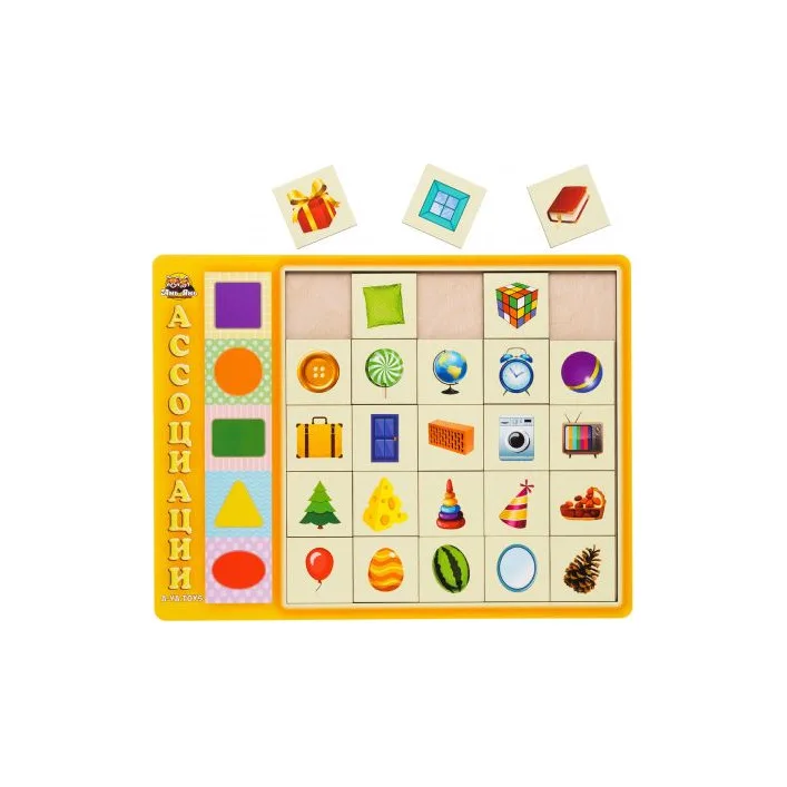Деревянная игра "Ассоциации", геометрические фигуры