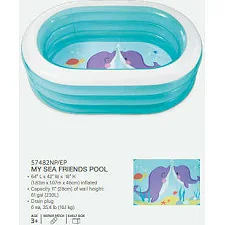 Intex Басейн 57482 NP (6) «Китеня» розміром 163х107х46см, обсяг: 238л, вага: 2,66кг, від 3 років