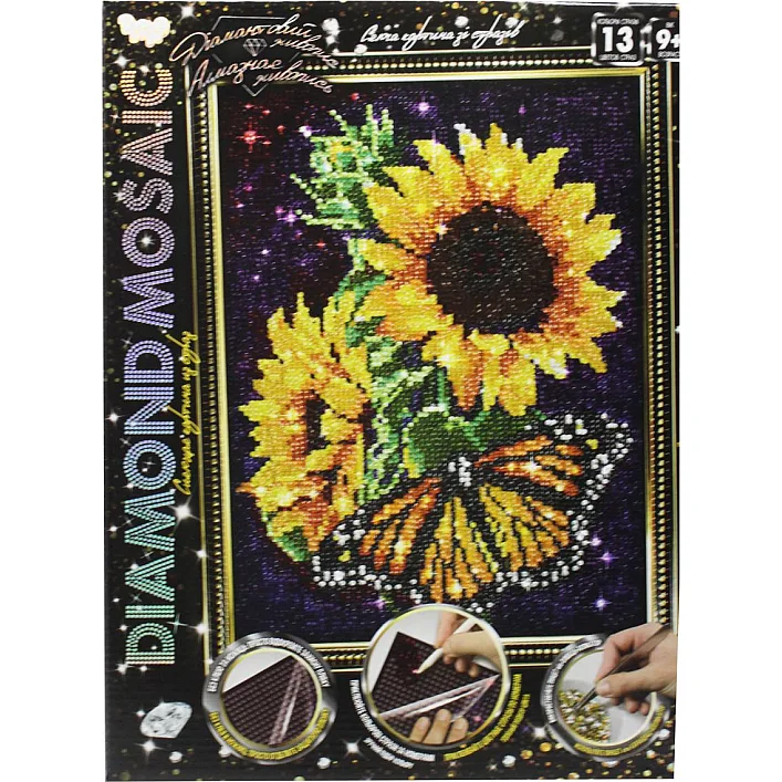 Алмазная мозаика "DIAMOND MOSAIC. Подсолнухи"