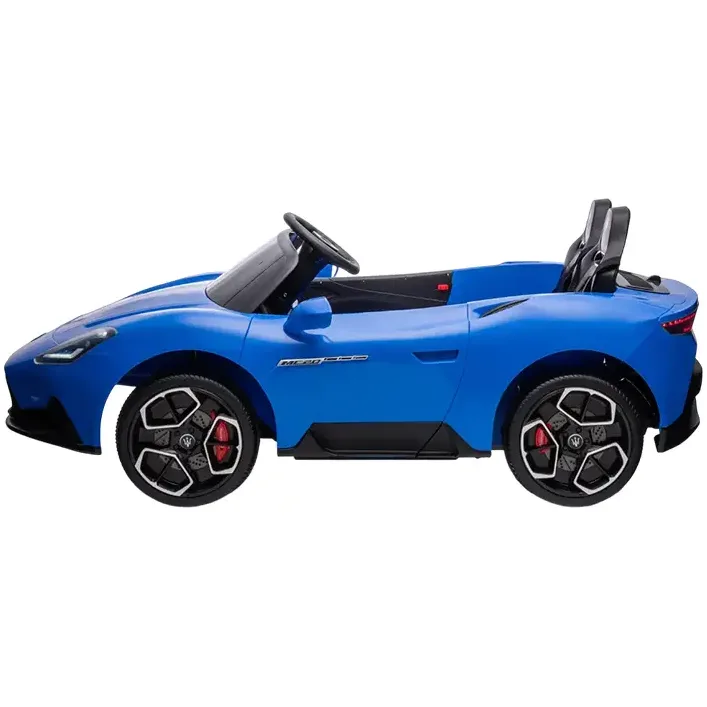 Электромобиль MASERATI S313 двухместный, кожаные сиденья, колеса, EVA, MP3, Р/К, 12В*14АH, 4*45W (Рез2313)