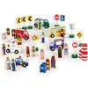 Набор фигурок и машин Guidecraft Block Play к Дороге из дерева, 36 деталей (G6717)