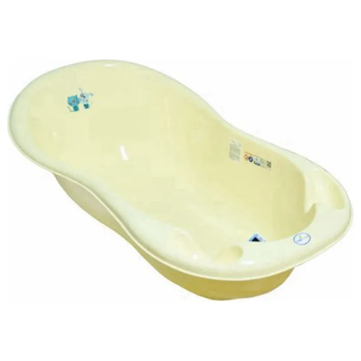 Ванночка со сливом LUX "Пес и Кот" 102 см (желтая) PK-005 ODPLYW-102 TEGA (Пол9241)