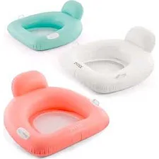 Intex Надувний плотик-крісло 56801 (6) 3 кольори,розмір 114x107 см, в коробці. ВИДАЄТЬСЯ МІКС