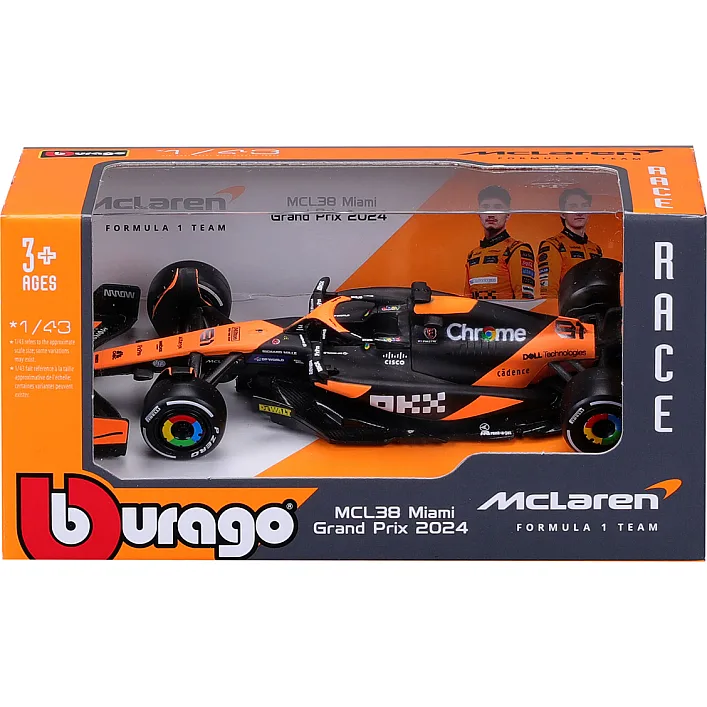 Автомодель - MCLAREN F1 MCL38 (2024) (1:43)