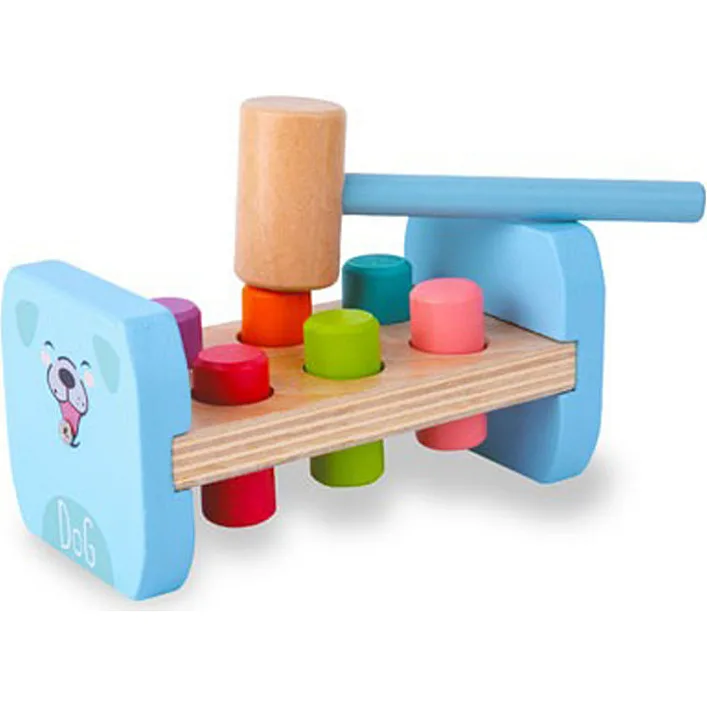 Деревянная игрушка стукачка "Собачка" MD 0839 молоток Собака