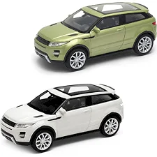 Автомодель - Land Rover Range Rover Evoque (белый, зеленый)