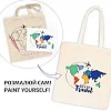 Набір для творчості екосумка-розмальовка "Lets go Travel" N0003655, 38х42 см
