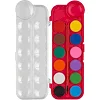 Акварель Zibi 12 цветов, пласт./кор., с кисточкой, розовая, KIDSLine ZB.6559-10 (Кнц5910)