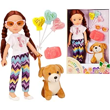 Кукла "Pretty Girl" с домашним любимцем в коробке LS1303 р.34*23*10,2см (Лял2271)
