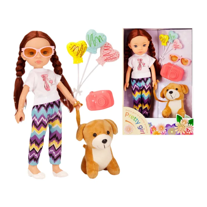 Кукла "Pretty Girl" с домашним любимцем в коробке LS1303 р.34*23*10,2см (Лял2271)