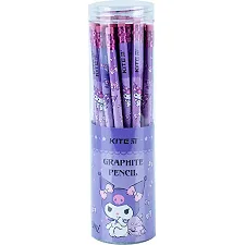 Карандаш графитный Kite с резинкой Kuromi HK24-056, тубус (Кнц5947)