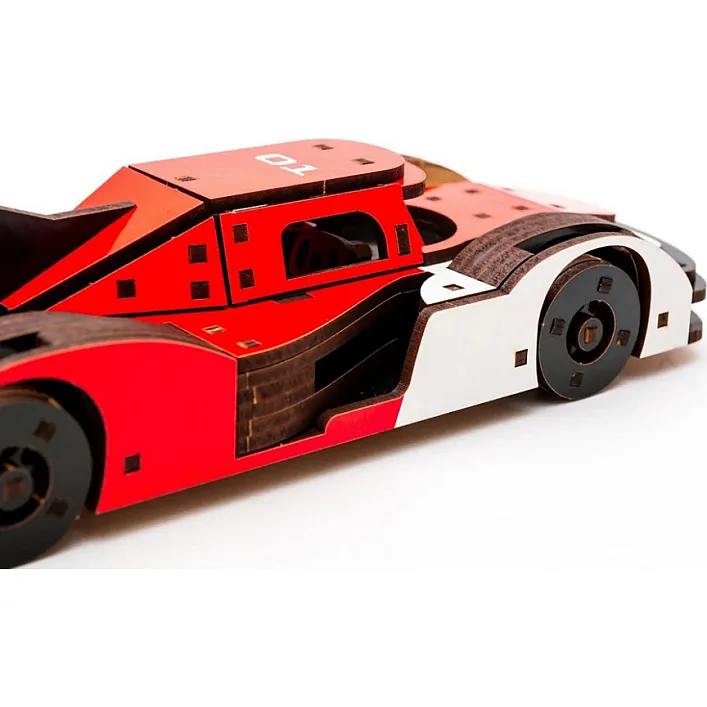 Деревянный 3D конструктор "Racing Car" Puz-01037, 146 дет., порше р. модели 22*9*5 см PuzzleOk (Дер2962)