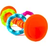 Прорезыватель-погремушка на присосках Fat Brain Toys pipSquigz Loops оранжевый (F165ML)