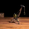 Коллекционная модель-конструктор Metal Time Mighty Machine Портовый кран механический двухцветный (MT055)