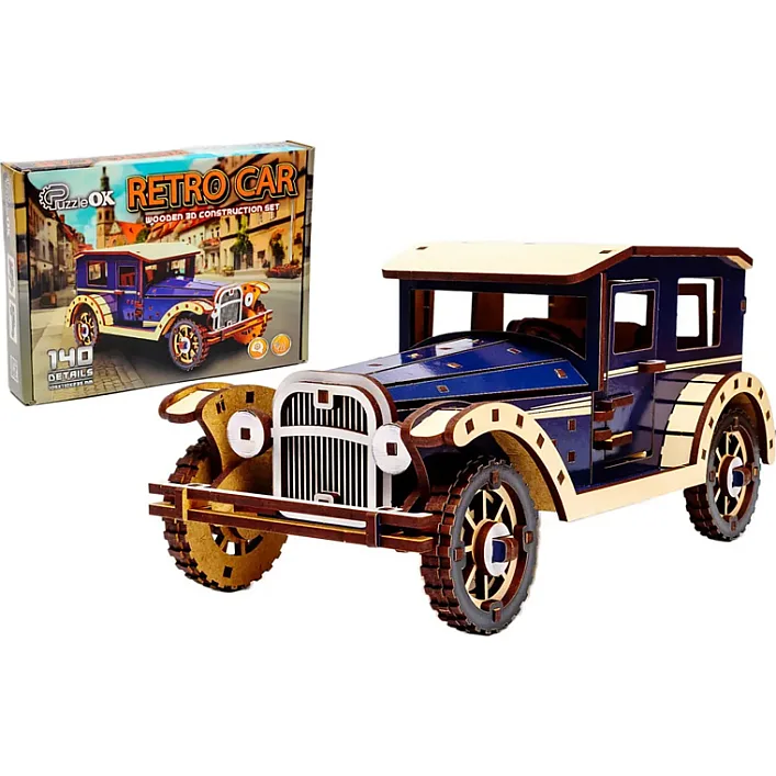 Деревянный 3D конструктор Retro car Puz-00955 PuzzleOK (Дер9307)