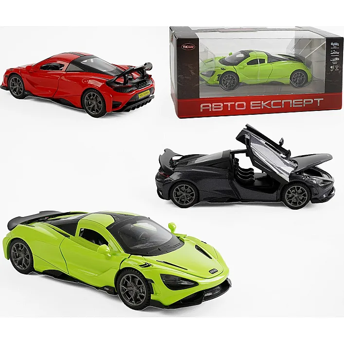 Машина TX 93680 (48/2) "Авто Експерт", 3 кольори, металопластик, масштаб 1:32, світло, звук, інерція, відчиняються двері, ВИДАЄТЬСЯ ТІЛЬКИ МІКС ВИДІВ