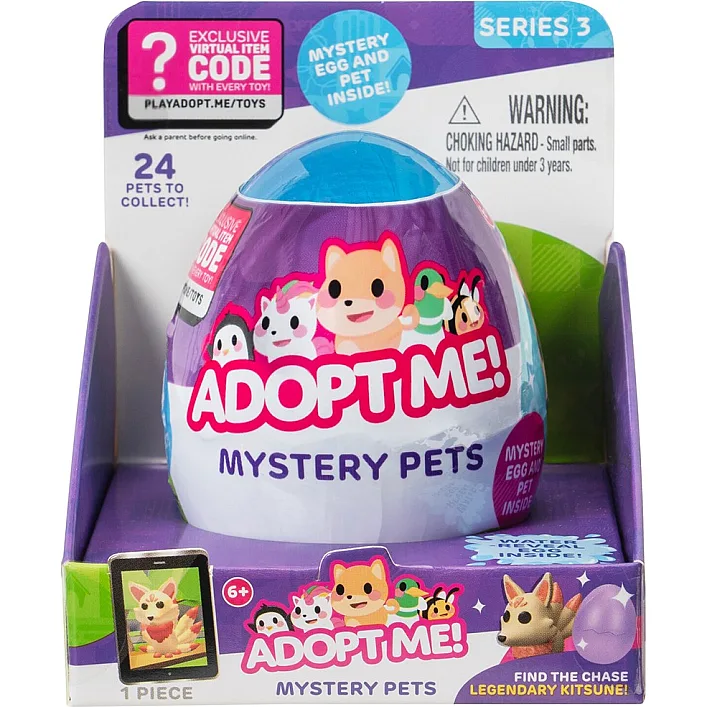 Іграшка-сюрприз в яйці ADOPT ME! S3 КАЗКОВІ ТВАРИНИ (24 види в асорт.) AME0012 (Зві1012)