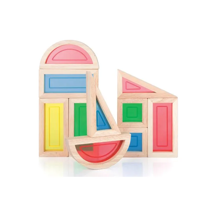 Кубики Guidecraft Block Play Большая радуга, 14 см, 10 шт. (G3015)
