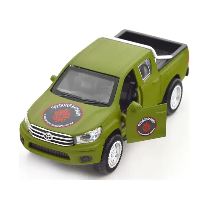 Автомодель серії Шеврони Героїв – TOYOTA HILUX – ЧЕРВОНА КАЛИНА (Маш6191)