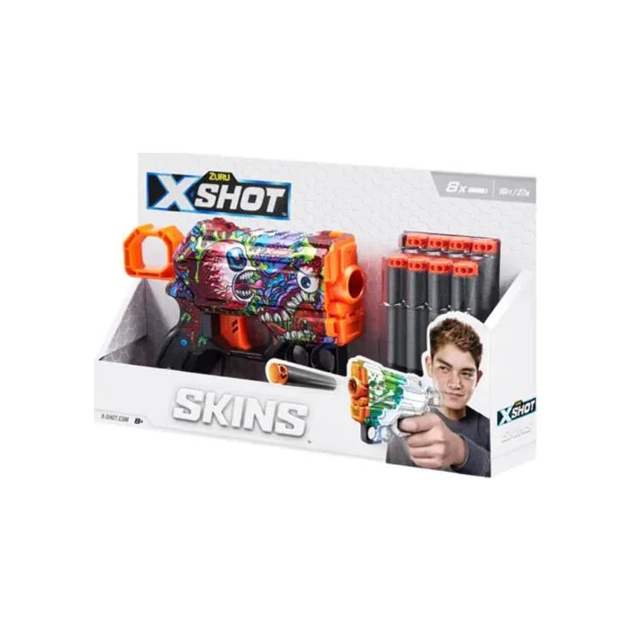 Скорострельный бластер X-Shot Skins Menace Scream 8 патронов (36515J)