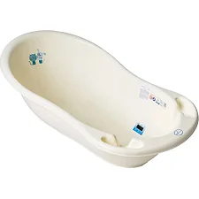Ванночка 86 см "Кот и Пес" со сливом (желтая) PK-004 ODPLYW-102 TEGA (Пол9227)