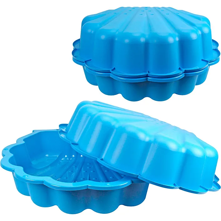 Песочница "Голубая ракушка" из 2-х частей 7522 (1) "Technok Toys", размер 87*77,7*18 см
