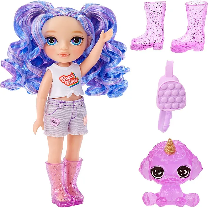 Игровой набор с куклой Rainbow High серии Littles - Аметиста