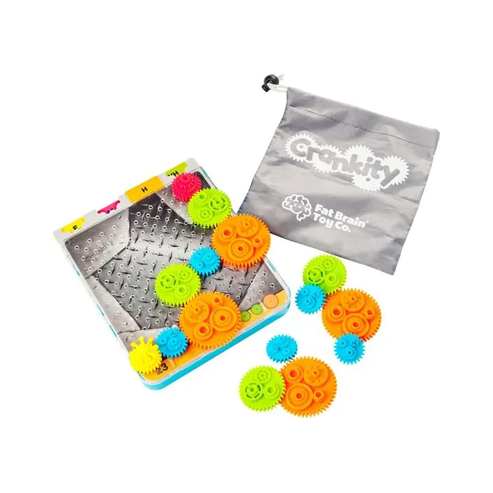 Игра-головоломка Fat Brain Toys Crankity Разноцветные шестерёнки (FA140-1)