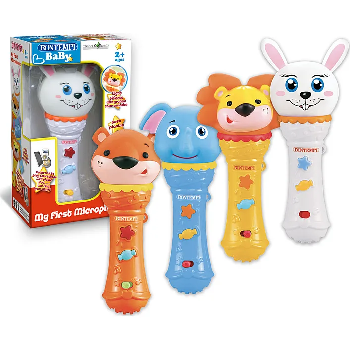 Детская музыкальная игрушка "Мой первый микрофон Зверюшка", Bontempi (411925)