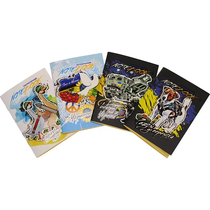 Блокнот А6, 40 л, на скобе "Патриотические" (Кнц2599)