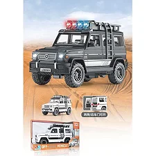 Машина 8065-1 (36/2) 2 цвета, звук, подсветка, инерция, резиновые колеса, открывающаяся дверь, в коробке