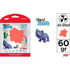 Паста для лепки, красный неоновый 60г, Madrid Papel (53450)