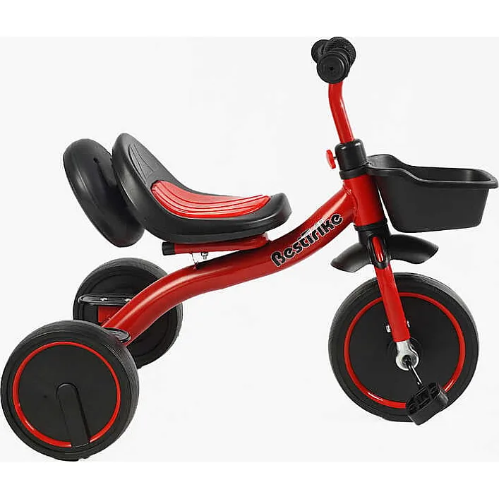 Велосипед 3-х колесный BS-44105 "Best Trike" (1) колеса EVA переднее 10&rsquo;&rsquo;, заднее 8&rsquo;&rsquo;, стальная рама, УКР.ОВЗУЧИВАНИЕ, свет, корзина, в коробке