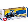 Автомодель BBURAGO серии Farm - ТРАКТОР NEW HOLLAND с прицепом 18-44067 (Маш0672)