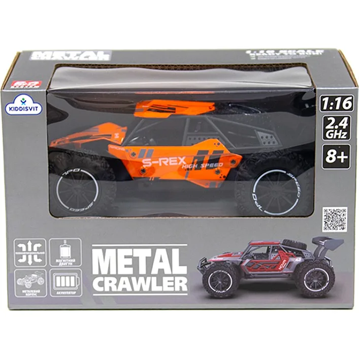 Автомобиль Metal Crawler на р/у – S-Rex (оранжевый, 1:16)