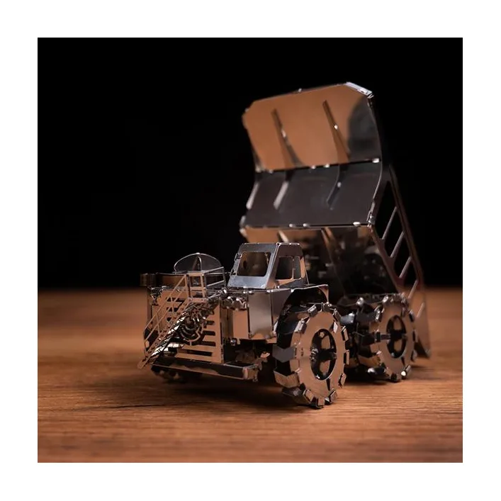 Колекційна модель-конструктор Metal Time Quarry Transporter Кар'єрний самоскид механічний (MT014)