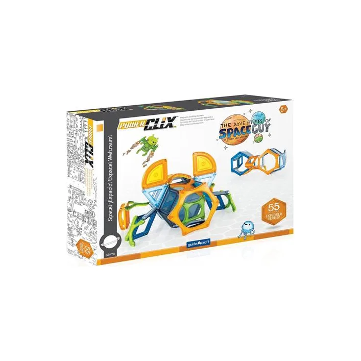 Магнитный конструктор Guidecraft PowerClix Explorer Series Космос, 54 детали (G9470)